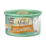 Fancy Feast Elegant Medleys White Meat Chicken and Whipped Egg Souffle' with Garden Greens (24/3-oz cans)