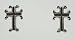 Little Sterling Silver Cross Earrings, #11826