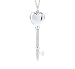 Silver Locket Heart Key Pendant