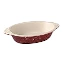 Pfaltzgraff Weir in Your Kitchen 5-by-7-Inch Oval Baker, Cayenne