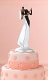 Review MyEventFavors  / African American Wedding Cake Topper: Kissing Bride & Groom African American