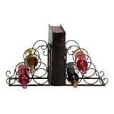 Metal Wine Rack And Bookend 12x11