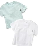 Greendog Baby Boy Short Sleeve Solid Pocket Tee