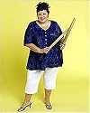 Plus Size Loose Fit Capri Pants