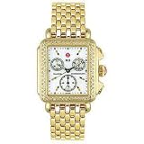 Michele Deco Diamond Gold-tone Steel Ladies Watch MWW06A000094 by Michele