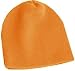 Short Knit Acrylic 8'' Winter Beanie, Florescent Orange