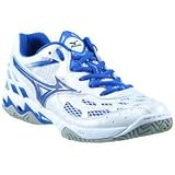 Mizuno Wave Spike 10 - Women's ( sz. 09.5, White/Royal )