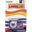 Casio XR9-XS 9mm Label Printer Tape for CWL-300 (Black-On-Clear)