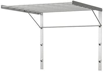 IKEA wall drying rack 22" stainless steel foldable laundry hanger shelf Grundtal