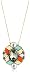 Anton Heunis Inca Goddess Floral Crystal Pendant Necklace