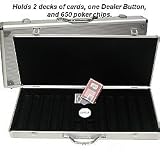 Silver Aluminum 650 Poker Chip Case