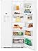 GE GSS23QGTWW 23.1 cu. ft. Side-by-Side Refrigerator with 3 Glass Shelves, Gallon Door Storage, 2 Stack Drawer System and External Water/Ice Dispenser & Temperature Controls: White