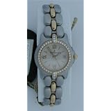 Bertolucci-vir-mini-Ladies Watch Steel and 18k Gold Diamond Bezel Watch-094224 by Bertolucci