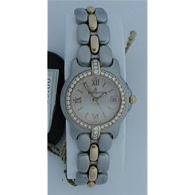 Click here to buy Bertolucci-vir-mini-woMens Watch Steel and 18k Gold Diamond Bezel Watch-094224 by Bertolucci.