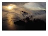 Clouds Sweeping Down into the Caldera at Sunrise, Crater Lake National Park, USA Photographic Poster Print by Ryan Fox, 24x18