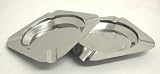 from Prima 2 PIECES STAINLESS STEEL 11.5CM DIAMETER ASHTRAY-ASH TRAY