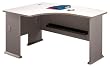 Advantage Series A Pewter Left Elbow Desk By Bush Furniture