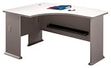 Advantage Series A Pewter Left Elbow Desk By Bush Furniture