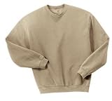 NEW District Threads - Pigment-Dyed Crewneck Sweatshirt Sandstone-XL