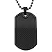 Stainless Steel and Carbon Fiber Dog Tag Pendant