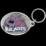 Enameled NHL Key Ring - Columbus Blue Jackets