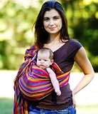 Maya Wrap Lightly Padded Sling MEDIUM (Bright Stripes-37)