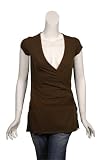 GENERRA Wrap Tunic Top in Sable Brown