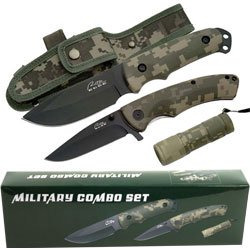 Rite Edge Stainless Steel Military Combo Set - Outdoors - Hunting
