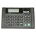 Talking Desktop Calculator & Alarm Clock A new calculator featuring the clearest female voice of any talking model on the market! The voice speaks the individual digits or whole integers. This calculator will add, subtract, divide, multiply and calculates percentages. It features a floating decimal and answers are given in either individual digits or whole integers at the touch of a button. A repeat key allows you to hear the answers again. A volume control permits the clear female voice to be played loud, soft, or turned off altogether. Also featured is a large 8 digit LCD readout with numbers that are 5/8" high. Requires two"AA" batteries (not included) and has a one year warranty. This is the Talking Calculator