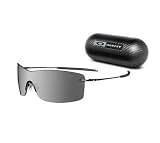 Oakley Men's Nanowire 3.0 Iridium Polarized Sunglasses,Polished Black Frame/Black Lens,one size