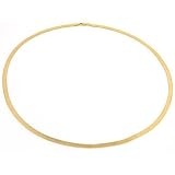 14k Gold Flex Herringbone Necklace Jewelry 5.0mm 24