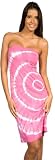 Smocked Tube Top Strapless Tie-Dye Short Casual / Cover-up / Cocktail / Sun Dress