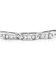 14k WHITE GOLD WOMENS BRACELET LB-441 DIAMOND 1CT TW
