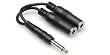 Hosa YPP111 1/4 Male To Dual Female Cable