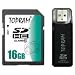 TOPRAM 16G 16GB SD SDHC Class 10 Extreme Speed Secure Digital Memory Card (SD Ver. 3.0) With R3 Card Reader - TRSD16GSDHC10R3a