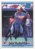John Vander Wal, Montreal Expos, 1992 Donruss Rated Rookie Autographed Card