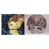 New England Blueberry 10" Coffee Cake Winter Gift Tin by 