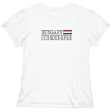 T-Shirt Woman White Elegant Flag 