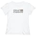 T-Shirt Woman White Elegant Flag 