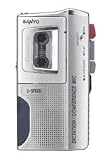 Sanyo Auto-Stop Microcassette Recorder - Silver [ Model TRC540M ]