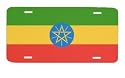 Ethiopia Ethiopian Flag Full Color License Plate