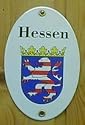 Emaille Wappenschild Hessen