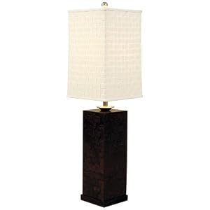 Maitland-Smith Coco Lumber Inlay Table Lamp