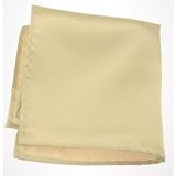 SOLID BEIGE NEW MENS POCKET SQUARE HANDKERCHIEF HANKY