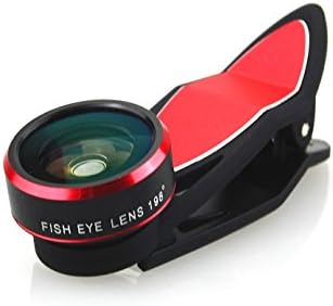 Iphone Camera Lens 3in1 Universal Clip Lens 198 Degree Fisheye Lens 0.63x Wide Angle Lens 15x Macro Lens for iphone Samsung HTC
