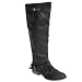 Brinley Co Womens Zipper Back Tall Boots