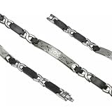 316L Stainless Steel Bracelet Length: 8.25 Width: 9mm