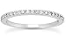 1/4 Carat T.W White Diamond Band in 10K White Gold