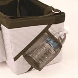 Gray  Black Front Pet Bicycle Basket Seat