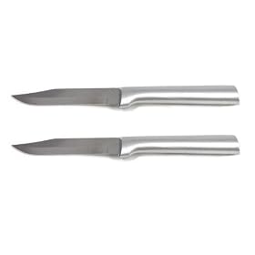 Rada Cutlery Regular Paring Knife (Pack of 2), Solid Cast Brushed Aluminum Handle, Made in USA